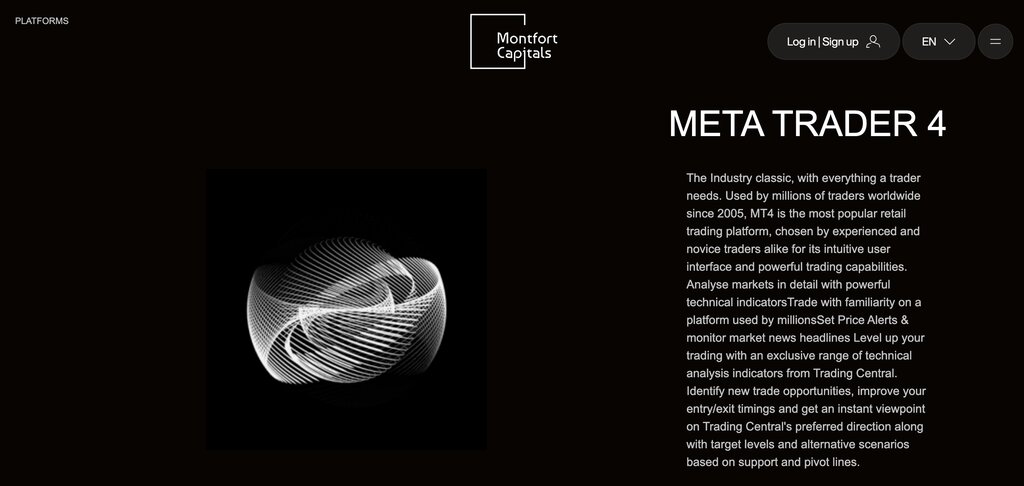 Montfort Capitals products page screenshot